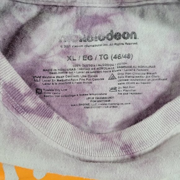 Nickelodeon Rugrats Ren And Stimpy Hey Arnold Crew TV Shows Tie Dye Tee Shirt XL - Picture 4 of 5